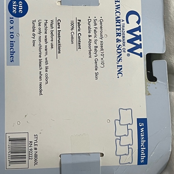 Northpoint Kids plush throw and 5 washcloths - Picture 3 of 4